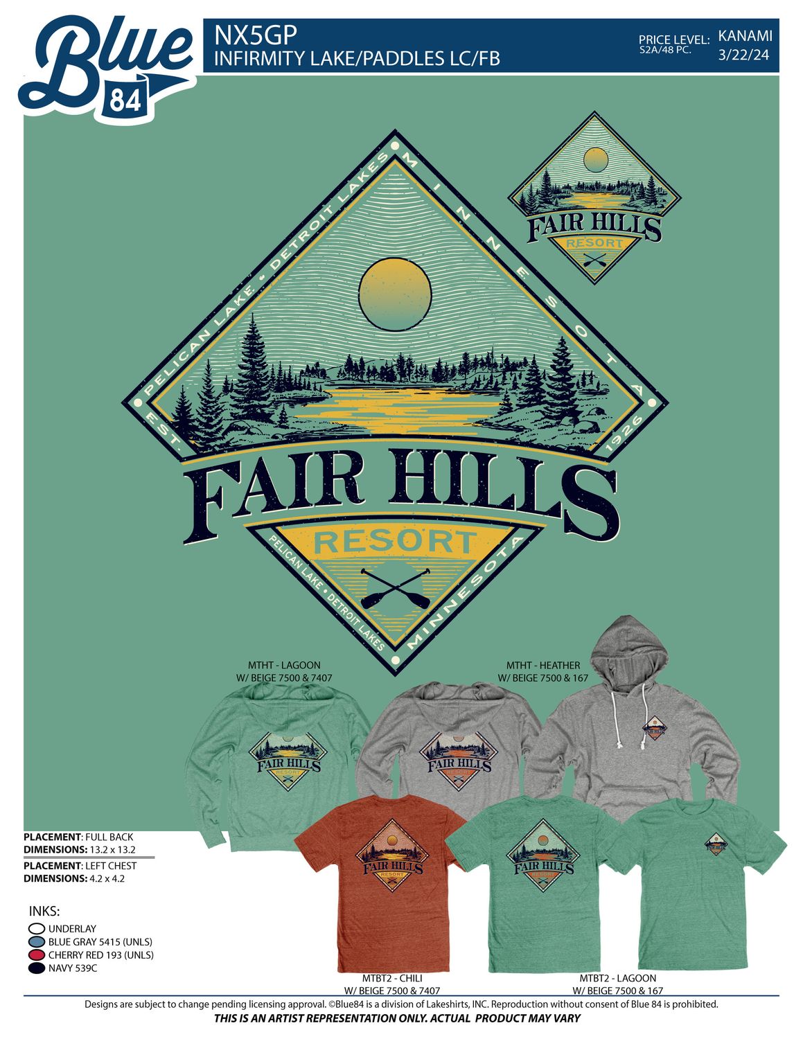 Adult Short Sleeve T-Shirt with Diamond Horizon ('24), Color: Chili, Size: XSmall