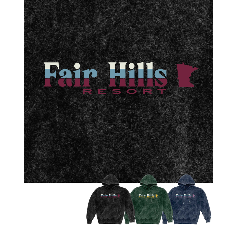 Adult Hooded Sweatshirt with Mineral Wash ('24)