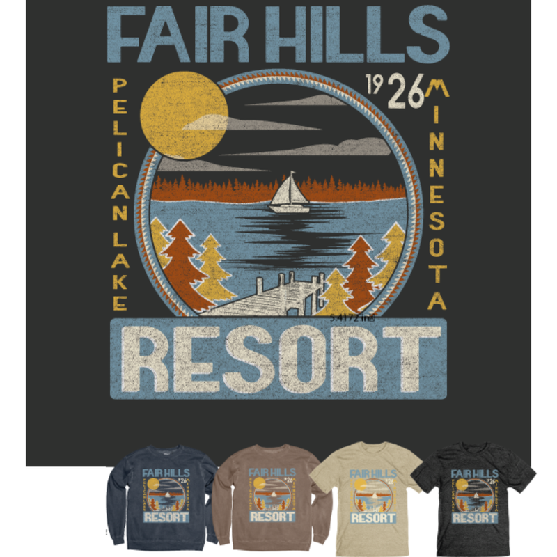 Adult Short Sleeve T-Shirt with Sailboat on Horizon ('24)