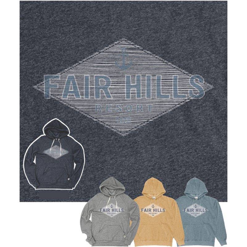 Adult Hooded Sweatshirt with Diamond Screenprint ('24)