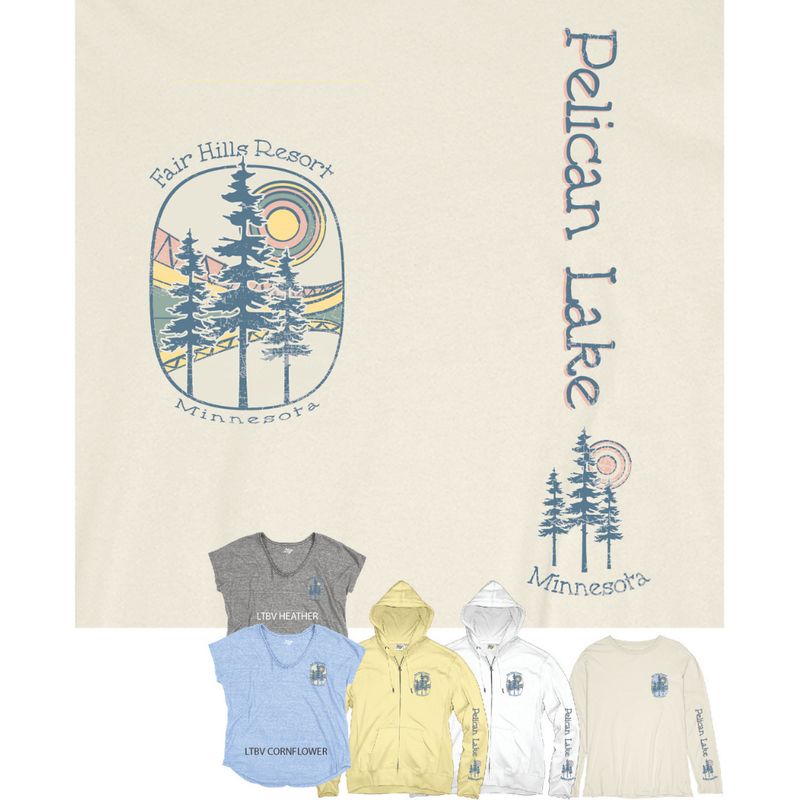 Women's Short Sleeve T-Shirt with Sun & Trees ('24)