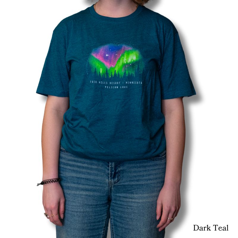 Adult Short Sleeve T-Shirt with Northern Lights (FH '25)