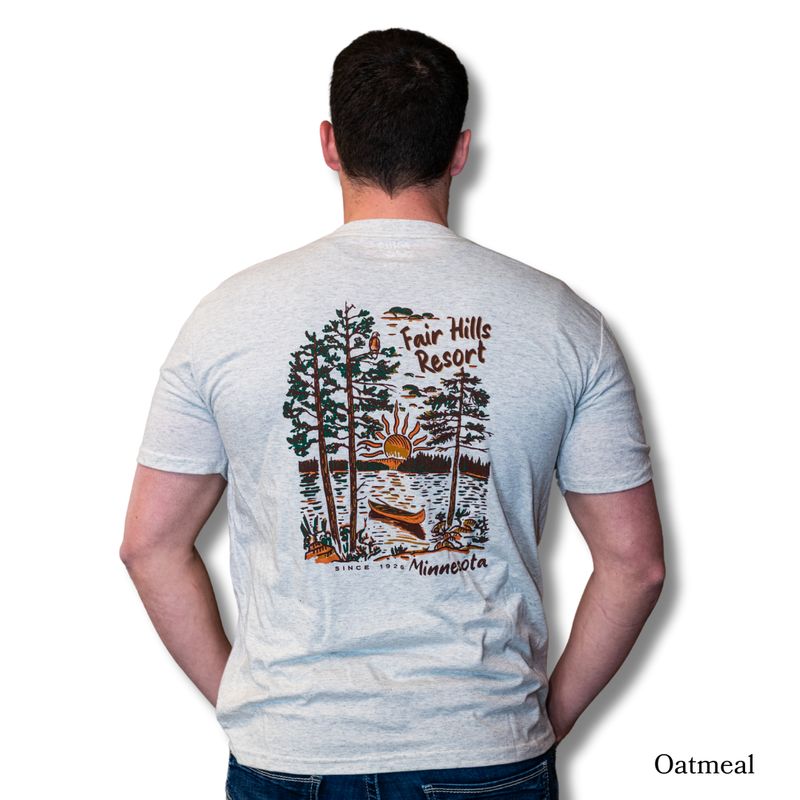 Adult Short Sleeve T-Shirt with Canoe Scene (FH '25)