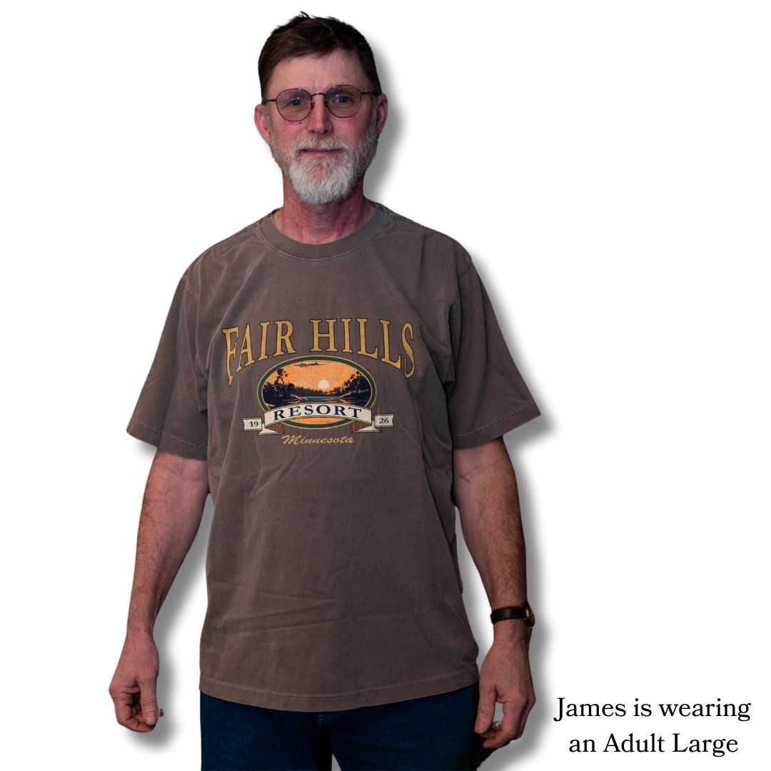 Adult Short Sleeve T-Shirt with Sunset (FH '25), Color: Cigar, Size: Small