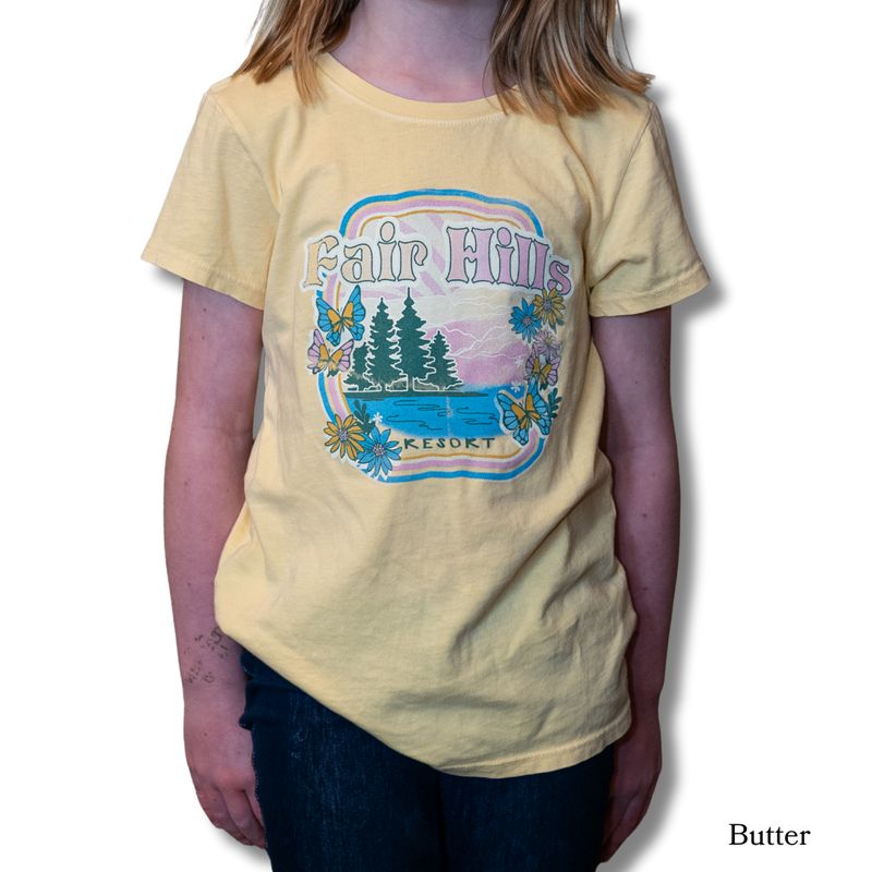 Youth Short Sleeve T-Shirt with Butterflies (FH '25)