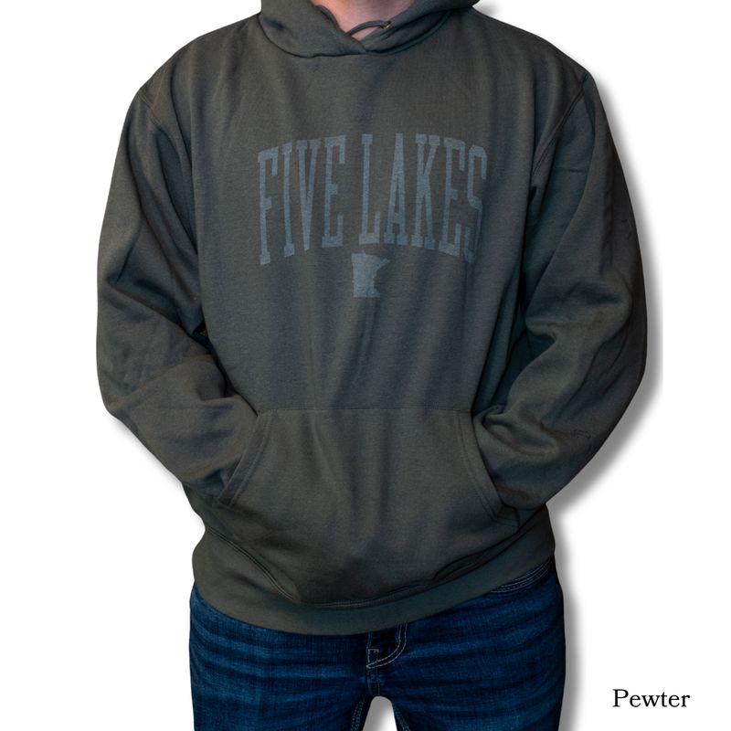 Adult Hooded Sweatshirt with Collegiate Screenprint (L5 '25)