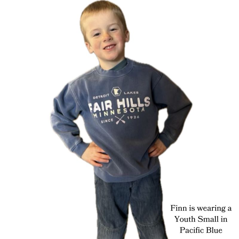 Youth Crew Sweatshirt with MN State and Oars (FH '25)