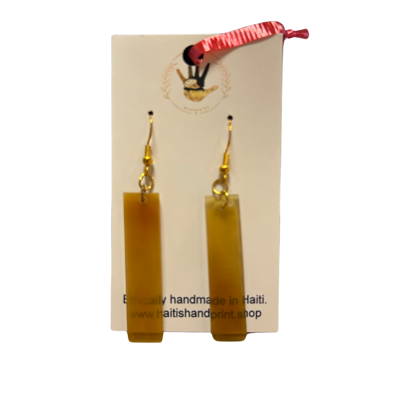 Cow Horn Earrings - Golden