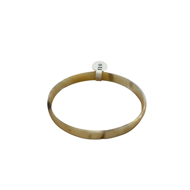Cow Horn Bangle - Ivory