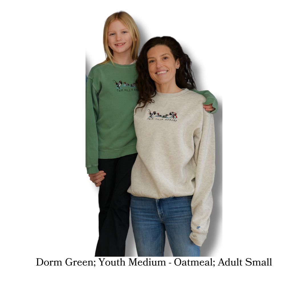 Adult Crew Sweatshirt with Loons (FH '25), Color: Oatmeal, Size: XSmall