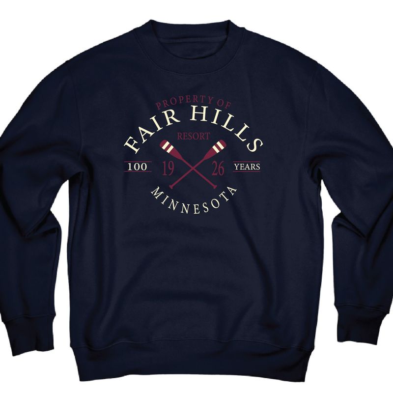 Adult Crew Sweatshirt with 100 Year Paddles (FH'26)