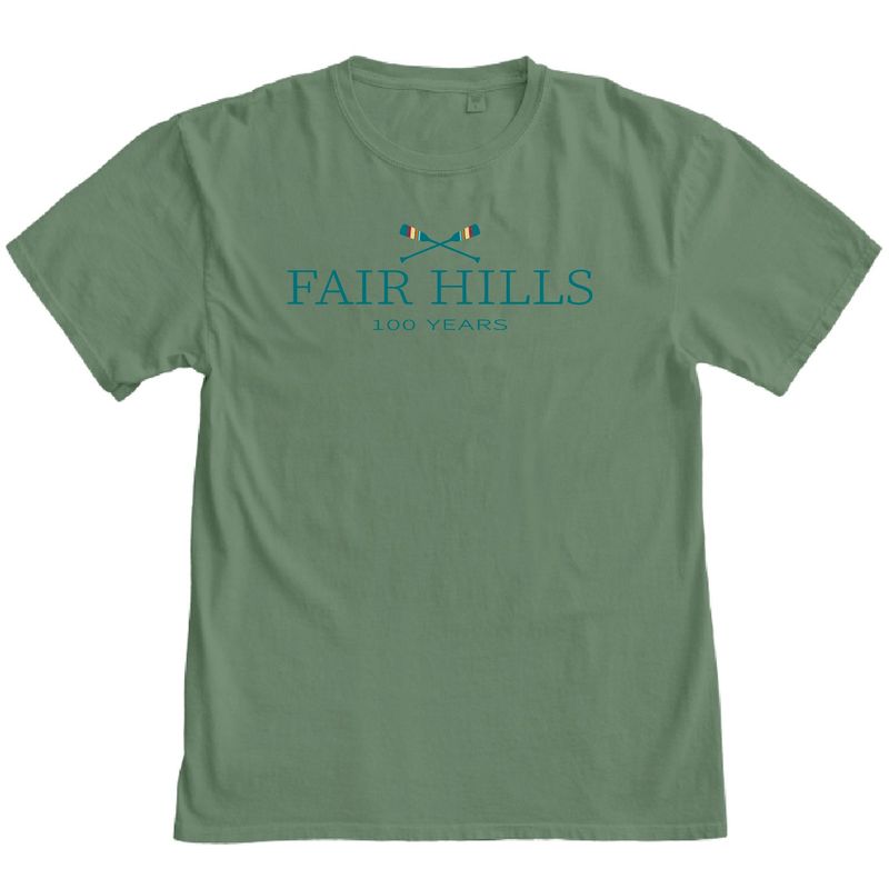 Adult Short Sleeve T-Shirt with Embroidered Crossed Paddles (FH'26)