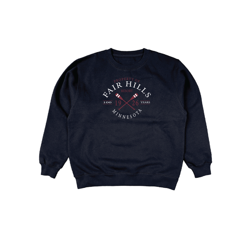 Youth Crew Sweatshirt with 100 Year Paddles (FH'26)