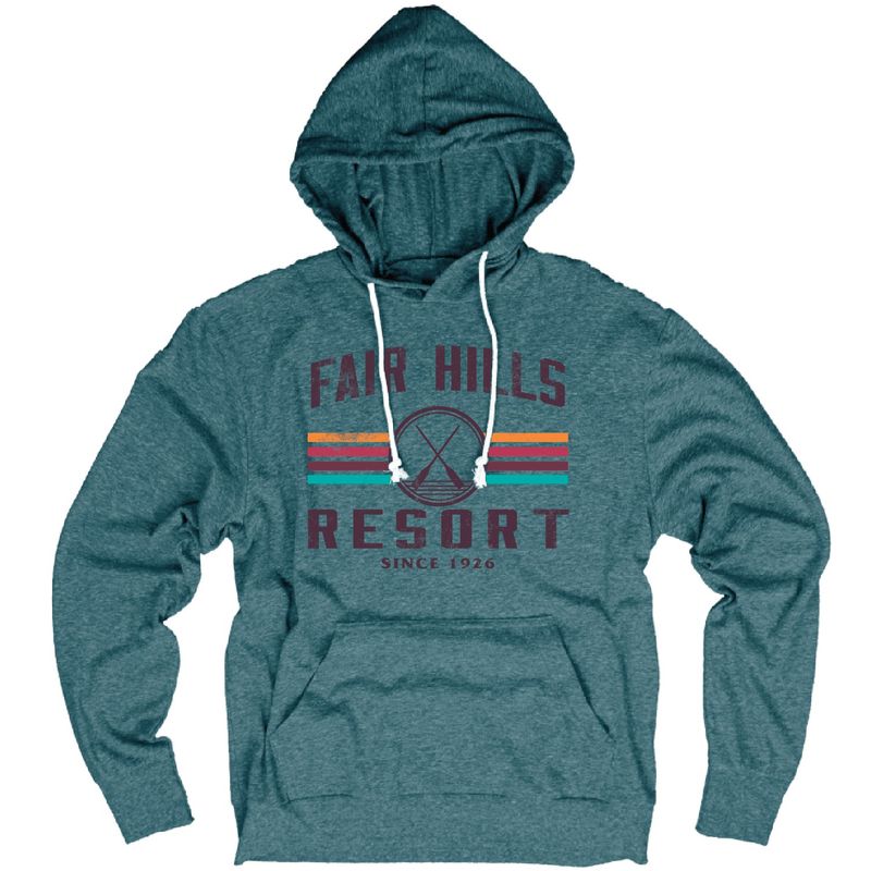Adult Long Sleeve Hooded T-Shirt with Crossed Oar Stripes (FH'26)