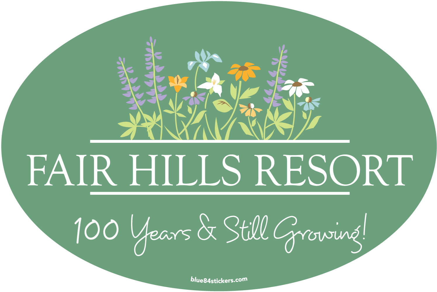 Flowers - 100 Years and Still Growing! Sticker (FH'26)