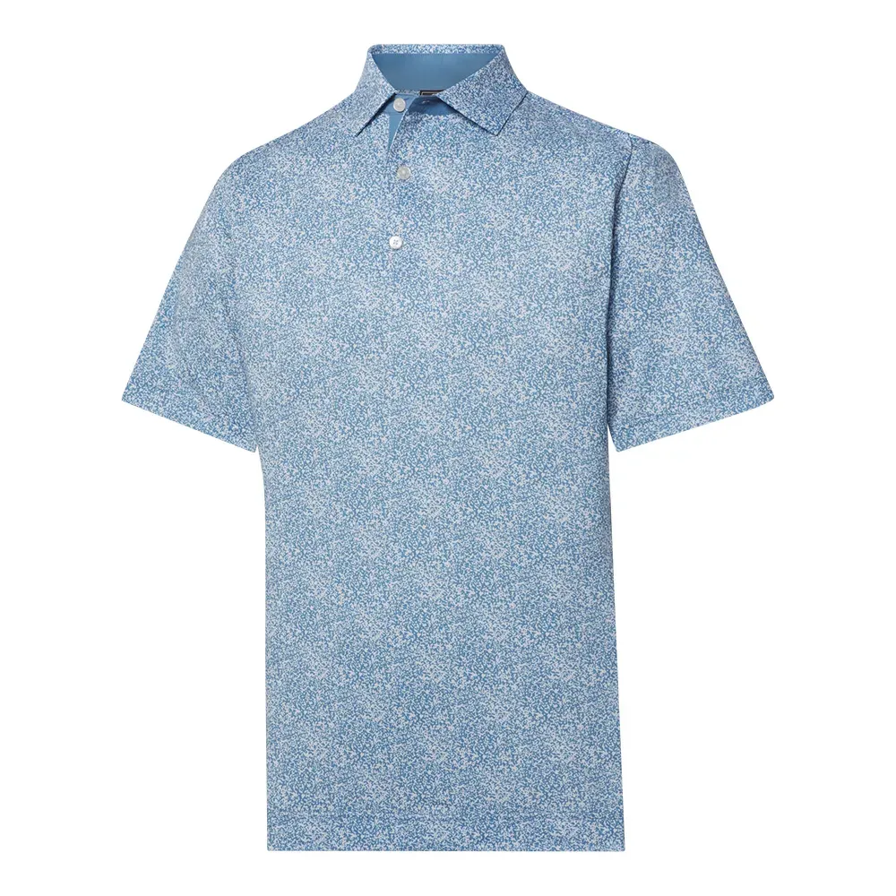 Footjoy Speckle Print Polo - Blue