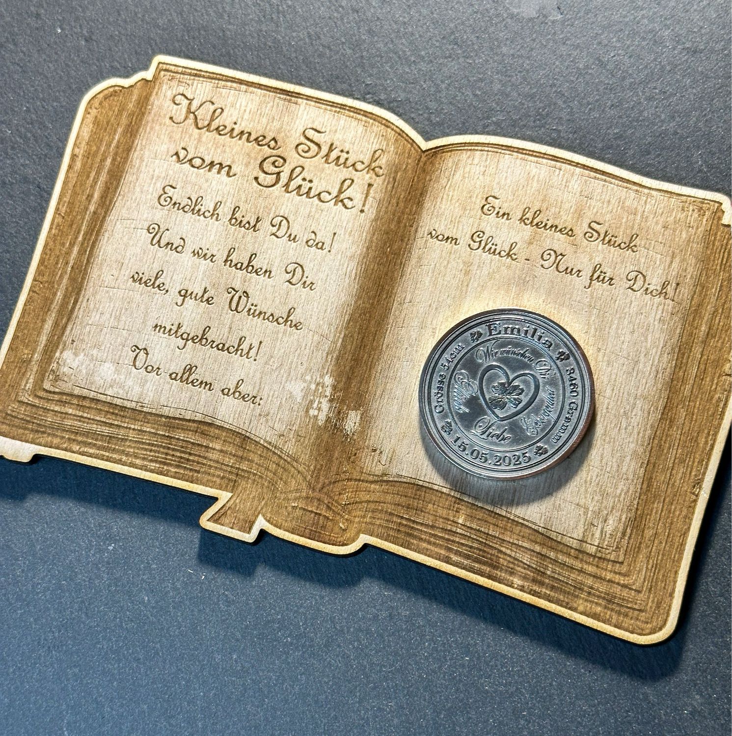 Glücksbringer zur Geburt (Groß)