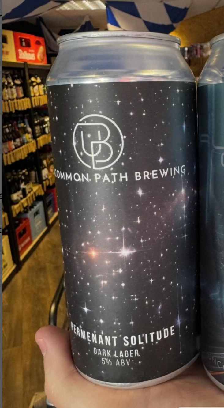 Uncommon Path Brewing - Permanent Solitude Dark Lager 5.2%