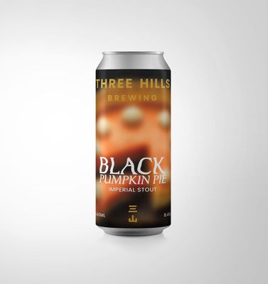 Three Hills Brewing - Black pumpkin Pie Imperial Stout 8.4%