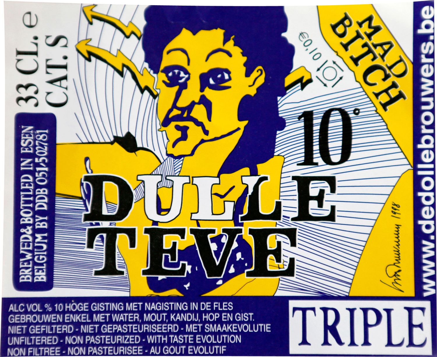 De Dolle Dulle Teve Tripel 10%