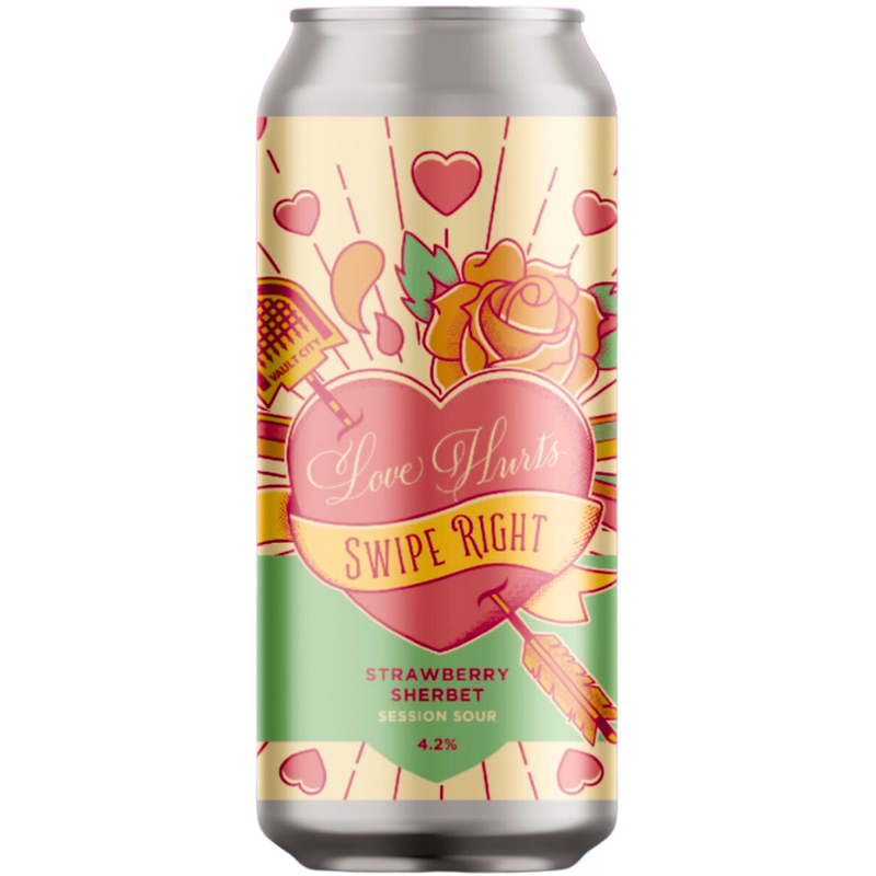 Vault City - Love Hurts Strawberry Sherbet Sour 4.2%