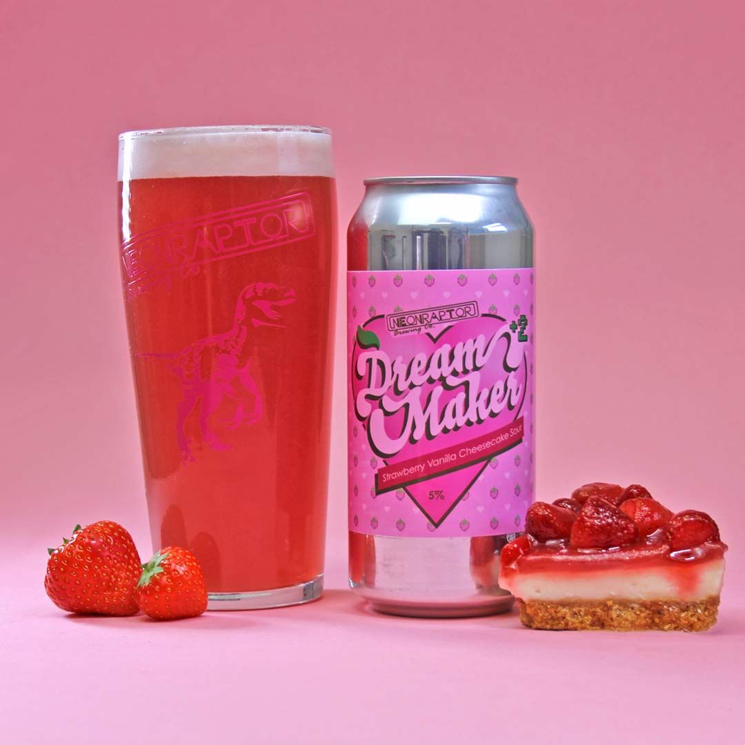 Neon Raptor - Dream Maker Strawberry Cheesecake Sour 5%