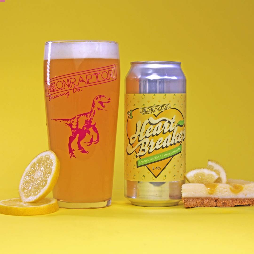 Neon Raptor -  Heart Breaker Lemon Vanilla Cheesecake IPA 5.4%