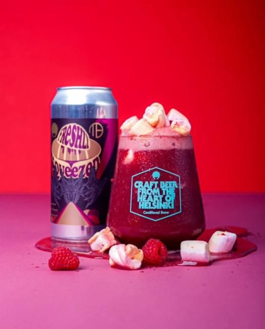 Coolhead - Freshly Squeezed Hydra Raspberry, Blackcurrant and Marshmallow Smoothie Sour 7% (Mortalis Collab)