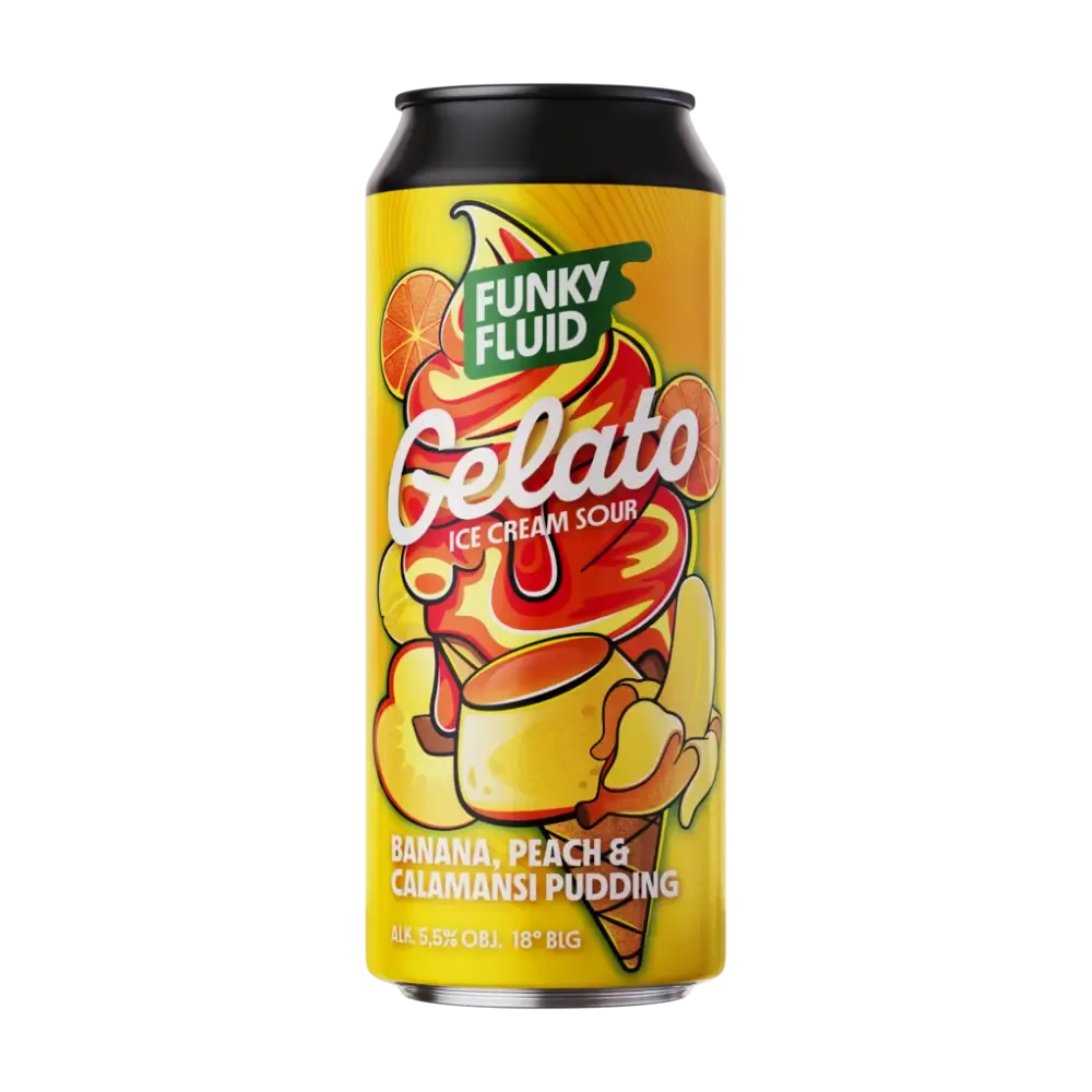 Funky Fluid - Gelato: Banana Peach Calamansi Pudding Ice Cream Sour 5.5%