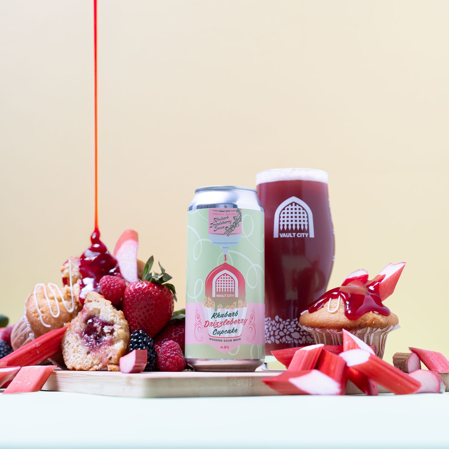 Vault City - Rhubarb Drizzleberry Cupcake Sour 4.8%