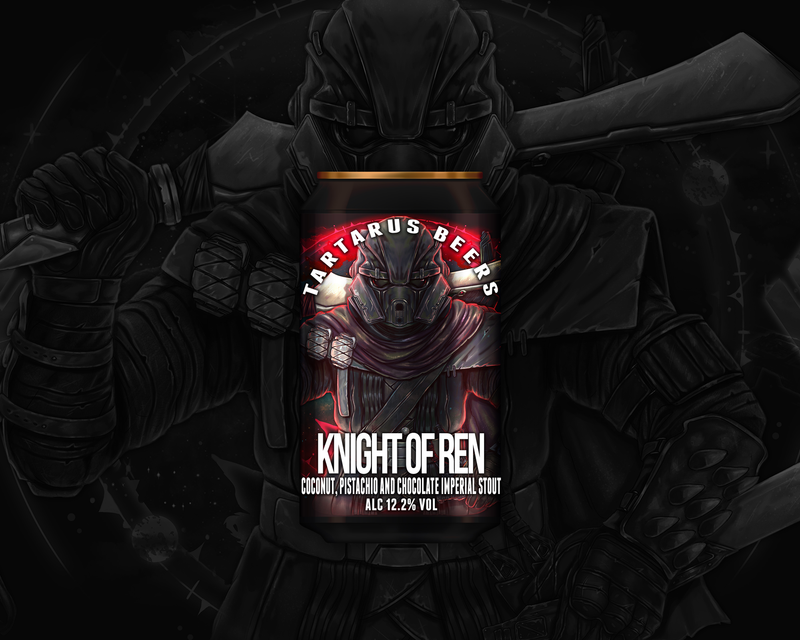 Tartarus x Emperor&#39;s Brew - KNIGHT OF REN - Coconut, Pistachio &amp; Chocolate Imperial Stout - 12.2%