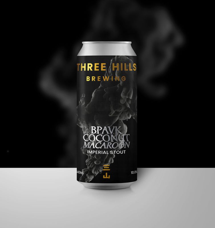 Three Hills Brewing - B.P.A.V.K Coconut Macaroon Imperial Stout 10%