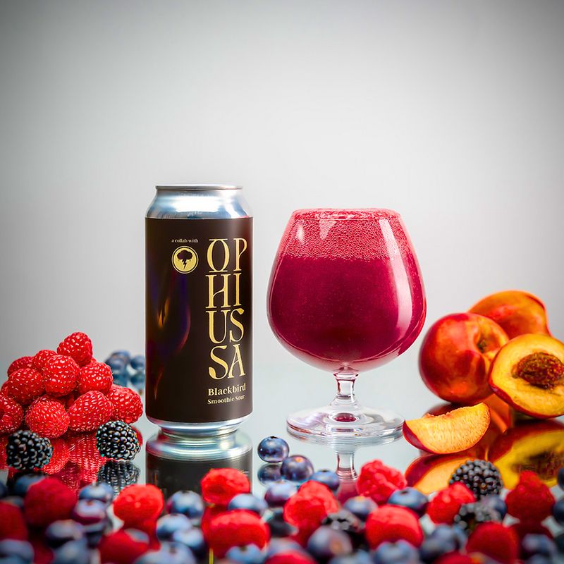 Ophiussa Brewing Co - Blackbird Blackberry, Blueberry and Raspberry Smoothie Sour 5% (Salama Brewing Finland collab)