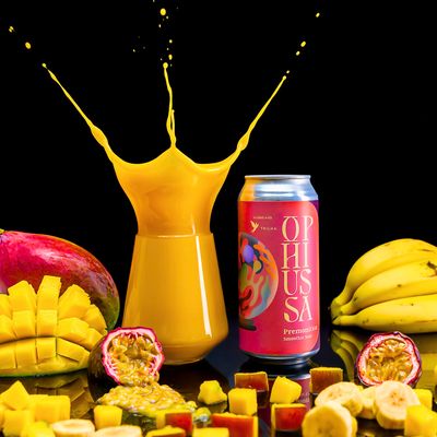 Ophiussa Brewing Co - Premonition Mango, Banana &amp; Passionfruit Smoothie Sour 5% (TRILHA Cervejaria Collab)