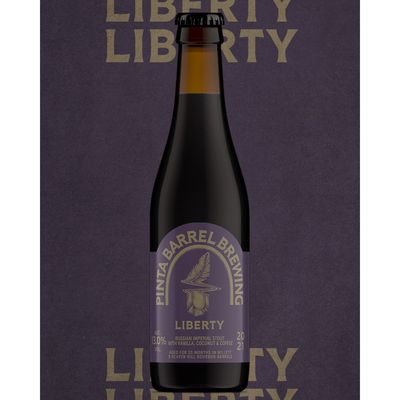 Pinta Barrel Brewing - Liberty Vanilla, Coffee and Coconut Barrel Aged Imperial Stout 13%
