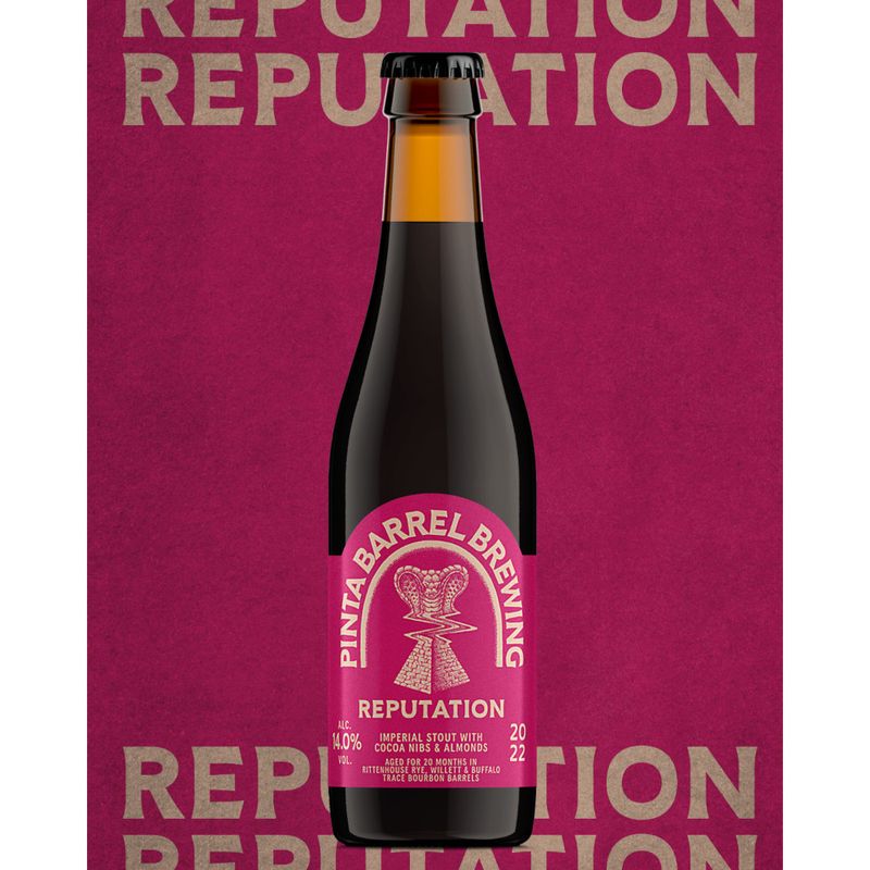 Pinta Barrel Brewing - Reputation Cocoa Nibs &amp; Almonds Barrel Aged Imperial Stout 14%