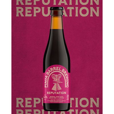 Pinta Barrel Brewing - Reputation Cocoa Nibs &amp; Almonds Barrel Aged Imperial Stout 14%