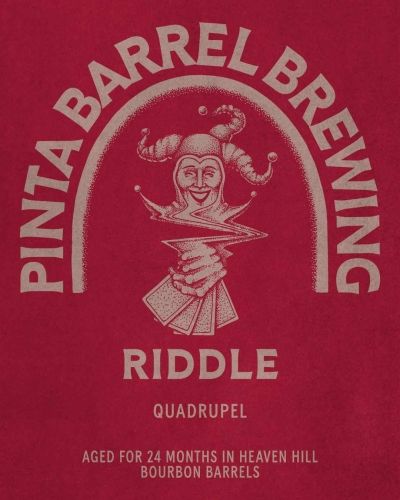 Pinta Barrel Brewing - Riddle Quadrupel Aged 24 months in Heaven Hill Bourbon Barrels Imperial Stout 14.5%