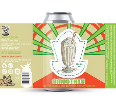 White Dog - Will It Float #12 Apricot, Banana, Mango, Vanilla and Coconut Cream Smoothie Sour 6%