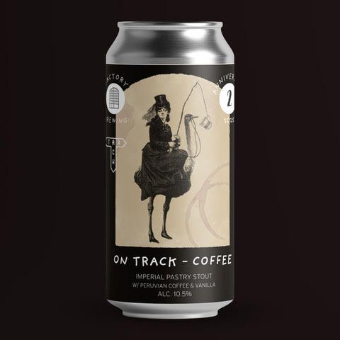 Factory Brewing - On Track Coffee Peruvian Coffee &amp; Ugandan Vanilla Imperial Pastry Stout 10.5% (Track Collab)