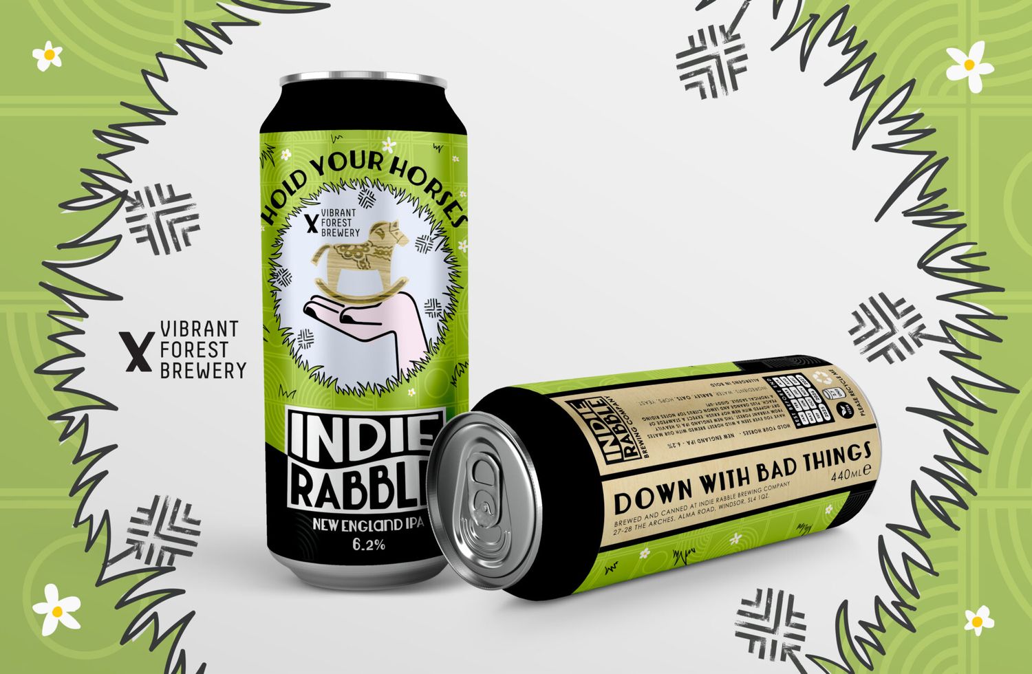 Indie Rabble - Hold Your Horses IPA 6.2% (Vibrant Forest Collab)
