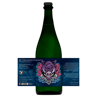 Holy Goat - BA Thundercurrant Barrel Aged Golden Sour with Scottish Blackcurrants 7.7% 750ml Bottle