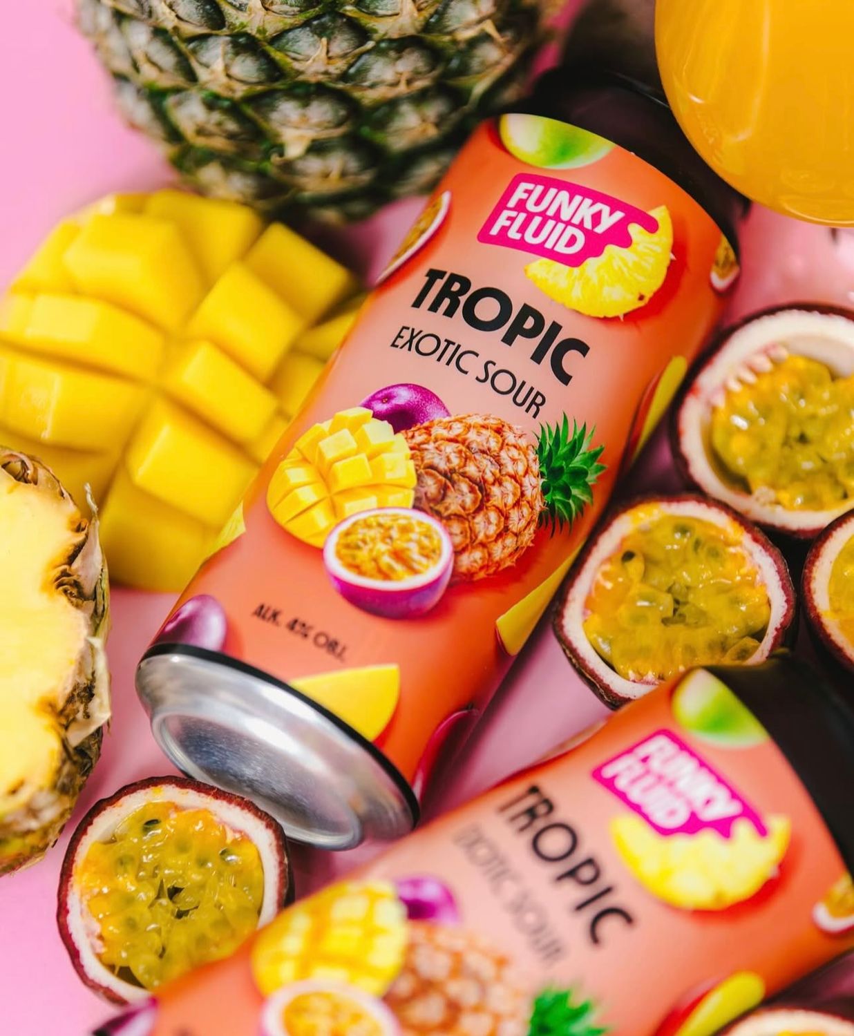 Funky Fluid - Tropic Exotic Sour w/ Mango, Passionfruit, and Pineapple 4%