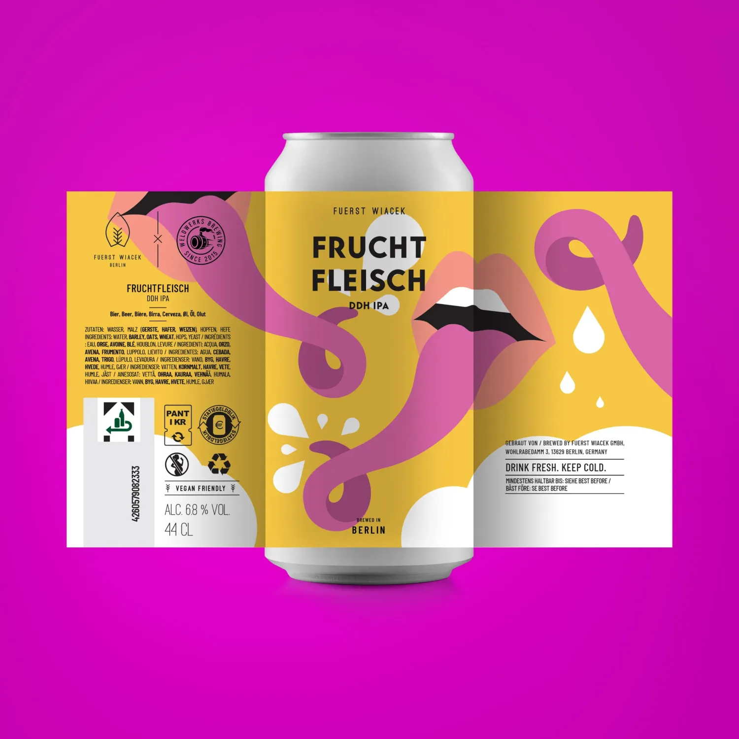 Fuerst Wiacek - Fruchtfleisch DDH IPA (WeldWerks Collab) 4th Birthday Beer