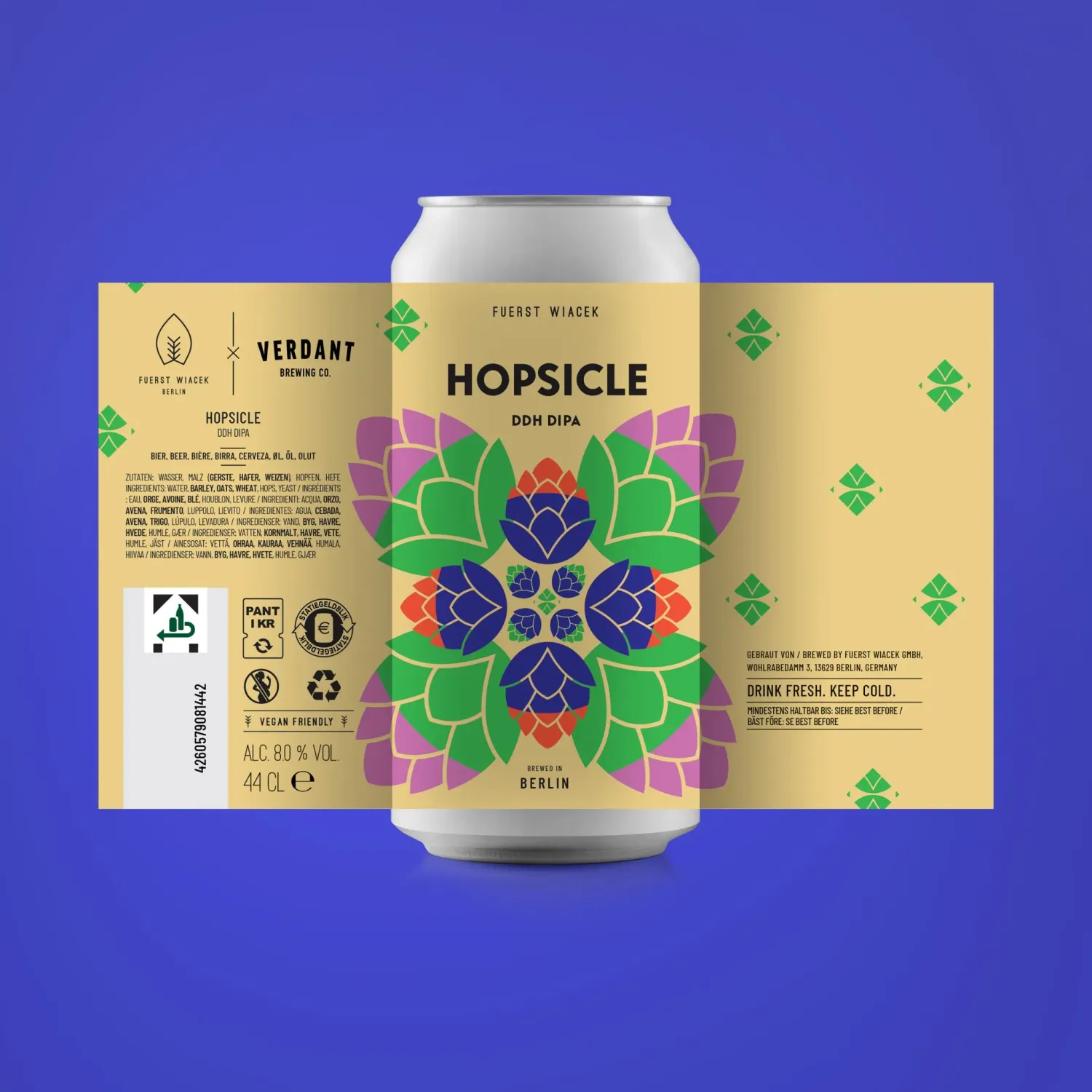 Fuerst Wiacek - Hopsickle DDH DIPA 8% (Verdant Collab) 4th Birthday Beer