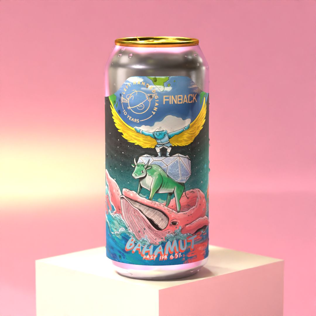 Left Handed Giant - Bahamut Hazy IPA 6.5% 10th Birthday Beer ( Finback Collab)