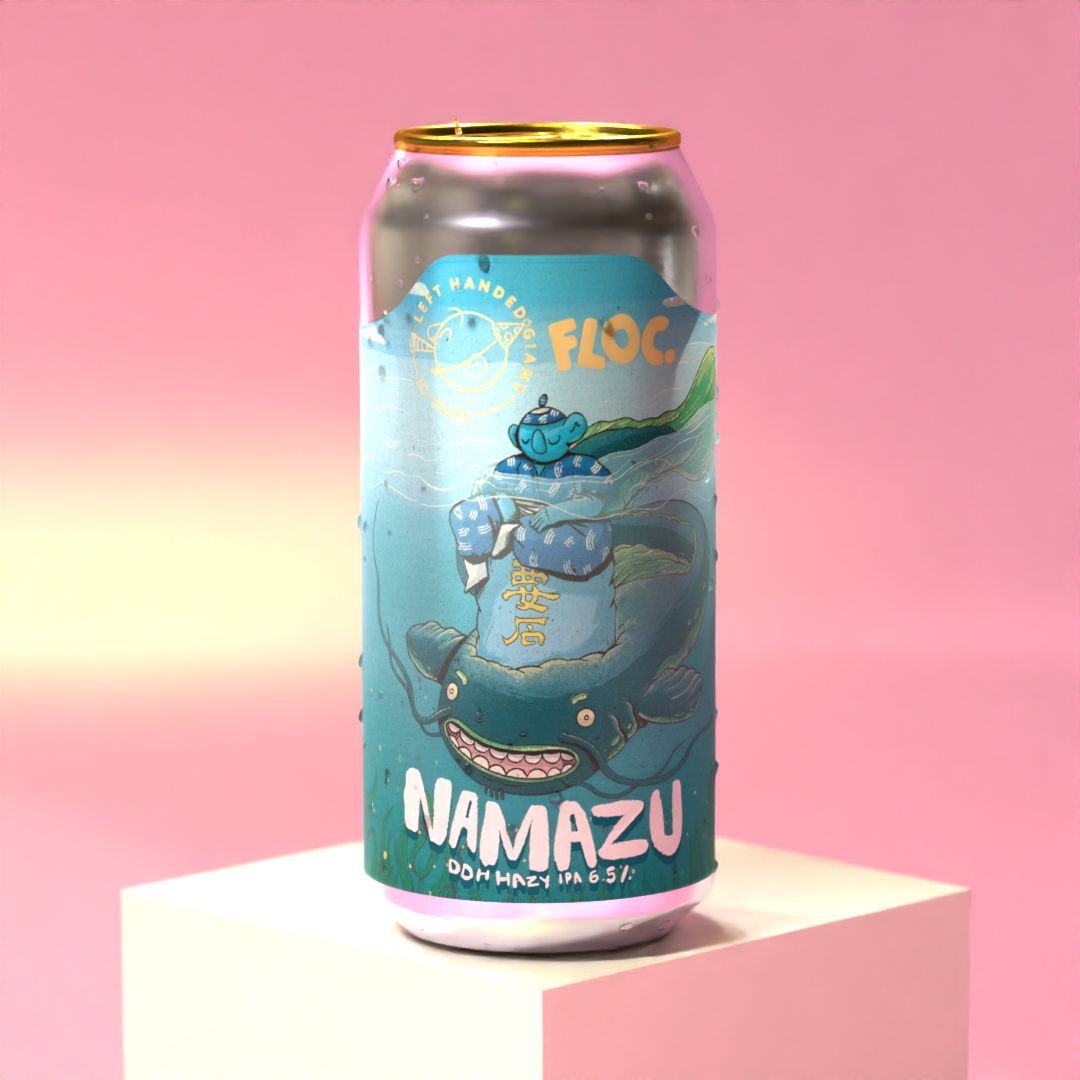 Left Handed Giant - Namazu NZ DDH Hazy IPA 6.8% 10th Birthday Beer (Floc Collab)