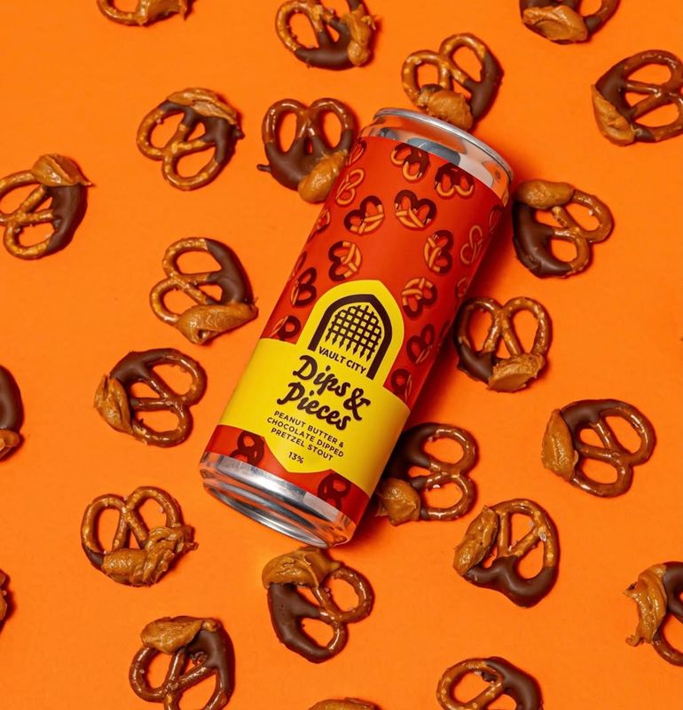 Vault City - Dips &amp; Pieces Chocolate Dipped Peanut Butter Pretzel Imperial Stout 13%