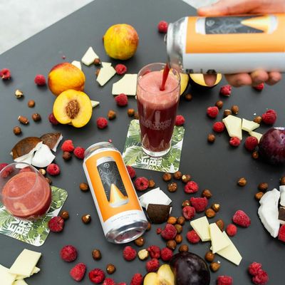 Evil Twin Brewing - Even More Even More Hydra Raspberry, Peach, Plum, Coconut, White Chocolate, and Hazelnut Smoothie Sour 7% (Mortalis Collab)