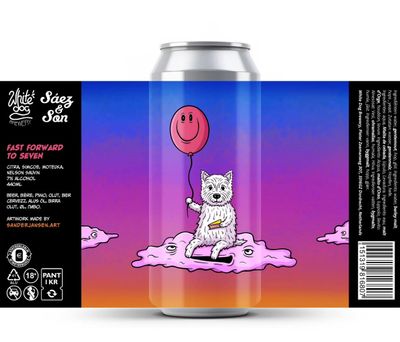 White Dog - Fast Forward To Seven IPA 7% 7th Birthday Beer